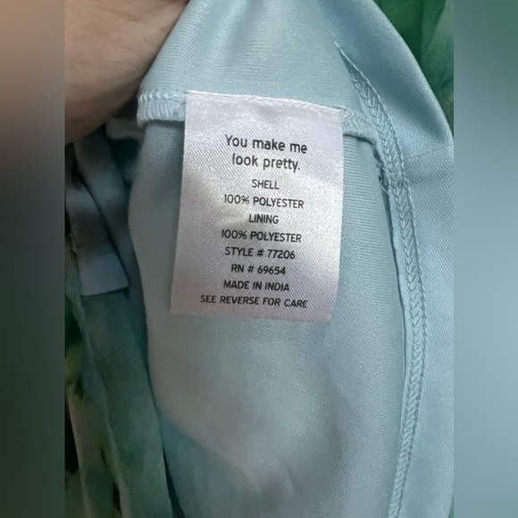 RAHI Lime Tie Dye Willa Cutout Open Back Midi Dress Size Large (12-14) N… - Picture 13 of 16